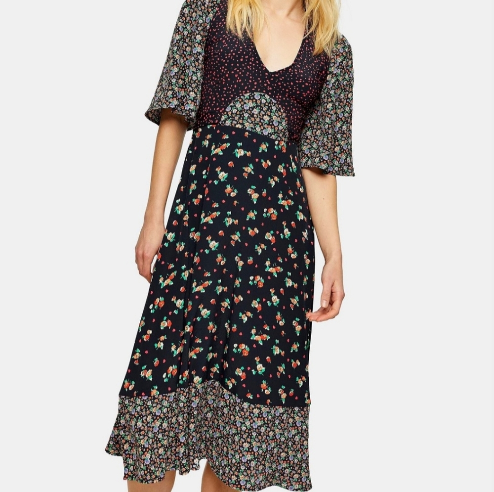 Midi Dress-Topshop
